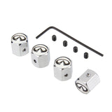 4pcs/set Infiniti Anti-Theft Car Air Valve Stem Cap Auto Tyre Valve Covers