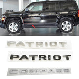 Jeep Patriot Compass Logo ABS Car Rear Sticker Decal Trunk Emblem Badge