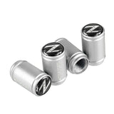 4pcs/set Nissan Z Logo Matte Car Air Valve Stem Caps Auto Tyre Valve Covers