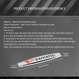 2pcs Daihatsu Metal Car Fender Side Badge Decal Rear Emblem Sticker