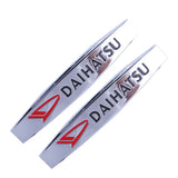 2pcs Daihatsu Metal Car Fender Side Badge Decal Rear Emblem Sticker