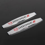 2pcs Dodge Metal Car Fender Side Badge Decal Rear Emblem Sticker