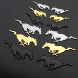 2pcs 7.5cm 11cm Ford Mustang Logo Metal Car Rear Sticker Decal Auto Body Fender Side Emblem Badge