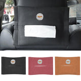 Cadillac Suede Car Seat Back Tissue Box Napkin Holder Storage Bag