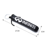Infiniti Carbon Fiber Car Keyring Keychain