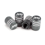 4pcs/set Jeep Skull Gesture Metal Car Wheel Tire Valve Stem Caps Covers