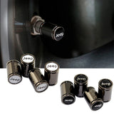4pcs Jeep Logo Tire Valve Caps