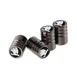 4pcs/set Skoda VRS Logo Car Air Valve Stem Caps Auto Tyre Valve Covers