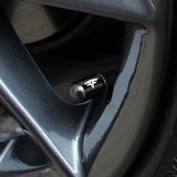 4pcs/set Tesla Car Air Valve Stem Cap Anti Dirty Tyre Valve Covers
