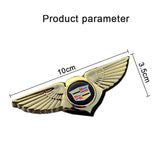 Cadillac Angle Wings Metal Car Front Center Sticker Grille Emblem