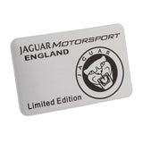 Jaguar Aluminum Alloy Car Body Sticker Nameplate Rear Emblem Badge Decal