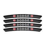 4pcs/set 9cm Dodge Aluminum Alloy Car Wheel Rim Tyre Sticker
