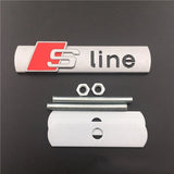 Audi Sline Logo Metal Car Front Grille Emblem Badge