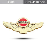 Nissan Metal Wings Car Rear Sticker Auto Window Emblem Badge Decal