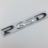 Tesla P75D P85D P90D P100D Letter Metal Car Rear Sticker Decal Emblem Badge