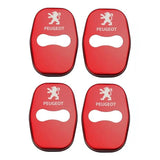 4pcs/set Peugeot Stainless Steel Car Door Lock Cover Protection