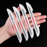 4pcs Nissan Car Door Bumper Strip Anti-collision Protection Sticker