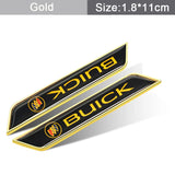 2pcs Buick Car Fender Side Stickers Trunk Anti-scratch Decal