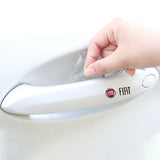 8pcs Fiat Car Door Handle Bowl Wrist Transparent Protector Anti-collision Decal