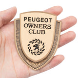 Peugeot Metal Shield Car Rear Sticker Auto Window Emblem Badge Decal