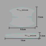 8pcs Jaguar Car Door Handle Bowl Wrist Transparent Protector Anti-collision Decal