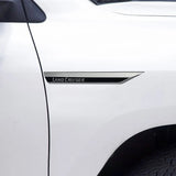 Car Fender Badge Trunk Sticker for Land Cruiser 200 100 70 80 120 150 Prado Rav4 Prius CHR Side Emblem Decal Accessories