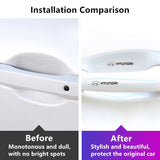 8pcs Hyundai Car Door Handle Bowl Wrist Transparent Protector Anti-collision Decal
