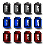 4pcs/set Cadillac Car Air Valve Stem Cap Anti Dirty Tyre Valve Covers