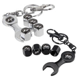 4pcs/set Hyundai Logo Car Air Valve Stem Cap Auto Tyre Valve Covers with Wrench