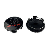 4PCS 63mm Dodge SRT Hellcat Logo ABS Car Wheel Hub Center Covers Caps