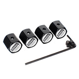 4pcs/set Jeep Anti-Theft Car Air Valve Stem Cap Auto Tyre Valve Covers