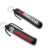 Mazda Carbon Fiber Car Keyring Keychain
