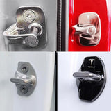 4pcs/set Tesla Stainless Steel Car Door Lock Cover Protection