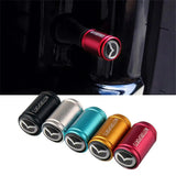 4pcs/set Mazda Logo Matte Car Air Valve Stem Caps Auto Tyre Valve Covers