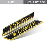 2pcs Citroen Car Fender Side Stickers Trunk Anti-scratch Decal