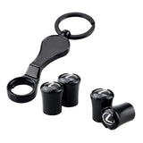 4pcs/set Volkswagen VW Logo Car Air Valve Stem Caps Auto Tyre Valve Covers with Wrench