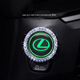 Lexus Luminous Car Engine One-click Start Stop Button Cover Sticker