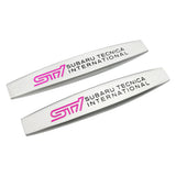 2pcs Subaru STI Metal Car Fender Side Badge Decal Rear Emblem Sticker