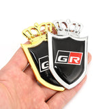 3D Car Sticker GR Sport Logo Emblem Badge Decals for Toyota HV YARiS GRMN RZ RC RS Prius GR Sport Lexus Harrier GR Logo Sticker