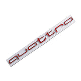 Audi Quattro Metal Car Trunk Badge Sticker Rear Emblem Decal