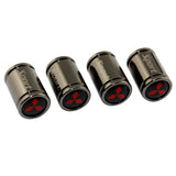 4pcs Mitsubishi Ralliart Logo Car Tire Valve Caps
