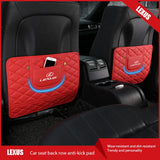 For RX350 RX270 IS300 IS250 CT200H GS350 NX200T ES250 ES300 ES350 Car Seat Rear Anti-Kick Pad Protective Cover Accessories