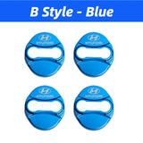 4pcs/set Hyundai Stainless Steel Car Door Lock Cover Protection