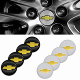 4pcs/set 56mm Chevrolet Car Wheel Center Hub Sticker Decal
