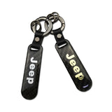 Jeep Carbon Fiber Car Logo Keychain Keyring