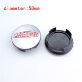4pcs/set 58mm Jaguar ABS Car Wheel Hub Center Caps Covers
