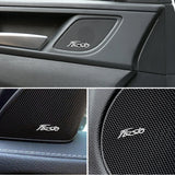 4pcs Ford Fiesta Ranger Transit Metal Car Stereo Sticker Auto Audio Emblem Decal