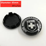 4pcs/set 65mm Skoda HRE ABS Car Wheel Hub Center Caps Covers