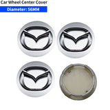 4pcs/set 52/56/60mm Mazda Car Wheel Center Hub Caps Hub Covers