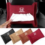 Honda Suede Car Tissue Box Holder Seat Back Hanging Napkin Storage Bag
